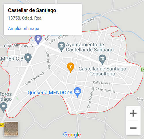Situación Castellar de Santiago